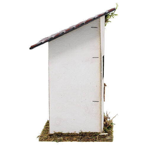 Casa rustica con tettoia 15x10x10 cm 4