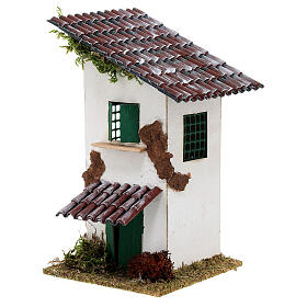 Rustic House with Canopy 15x10x10 cm