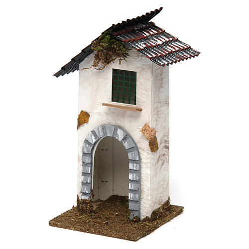 Maison rustique avec porche 20x10x10 cm 2