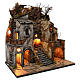 Village with Chimney stack SMOKE EFFECT for Nativity from Naples of 8-10-12 cm 65x60x40 cm s4