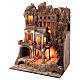 Town with Water Mill nativity from Naples of 10-12-14 cm 100x80x60 cm s4