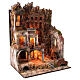 Town with Water Mill nativity from Naples of 10-12-14 cm 100x80x60 cm s7