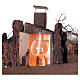 Farmhouse with chimney and SMOKE EFFECT for Neapolitan Nativity Scene 10-12-14 cm 120x80x60 cm s5