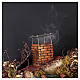 Borough with Chimney and SMOKE EFFECT nativity of 10-12-14 cm from Naples 120x80x60 cm s2
