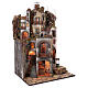 Borough with Chimney and SMOKE EFFECT nativity of 10-12-14 cm from Naples 120x80x60 cm s4