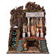 Ambientação para Presépio de Nápoles com Figuras de Altura Média 10-12-14 cm e EFEITO NEBLINA, 105x80x60,5 cm s1