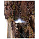Scenery for nativity from Naples of 10-12-14 cm waterfall with SMOKE EFFECT 105x80x60 cm s4