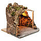 Illuminated hut with porch in wood and cork for Neapolitan Nativity Scene 25x30x25 cm s3