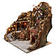 Countryside village for Neapolitan Nativity Scene with lighting fountain moving mill 50x65x55 cm s3
