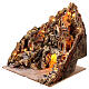 Presepe borgo illuminato con grotta Natività e ruscello movimento presepe napoletano 50X50X60 cm s3