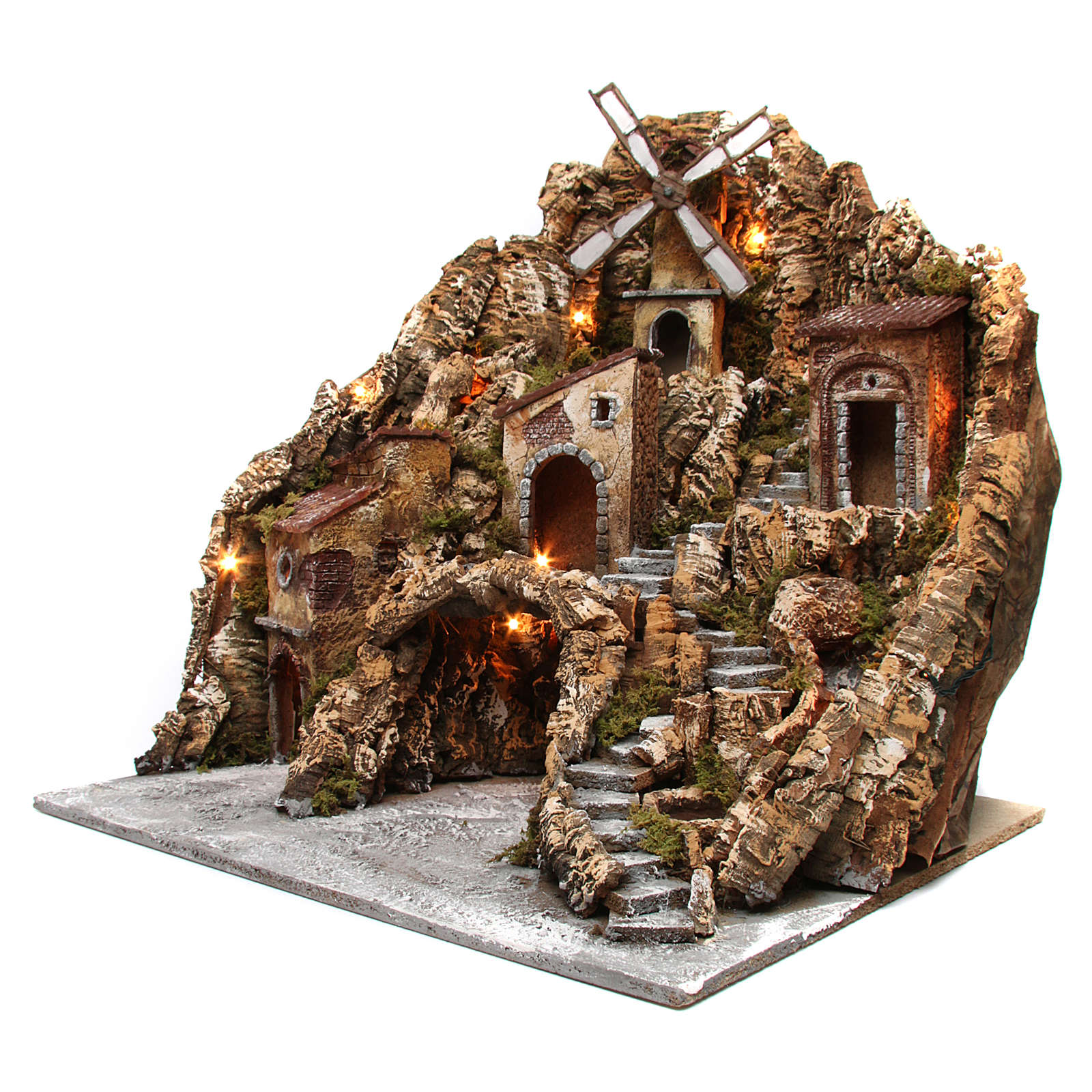 Décor De Crèche Maison De Village – Fabrication Française En Plâtre – Décoration De Noël
