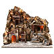 Lit Nativity with Moving Fountain Oven 55X60X60 cm Neapolitan nativity s1