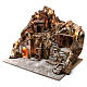 Lit Nativity with Moving Fountain Oven 55X60X60 cm Neapolitan nativity s2