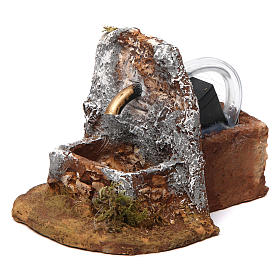 Neapolitan Nativity Scene: Fountain in resin for Neapolitan Nativity Scene 10x10x15 cm