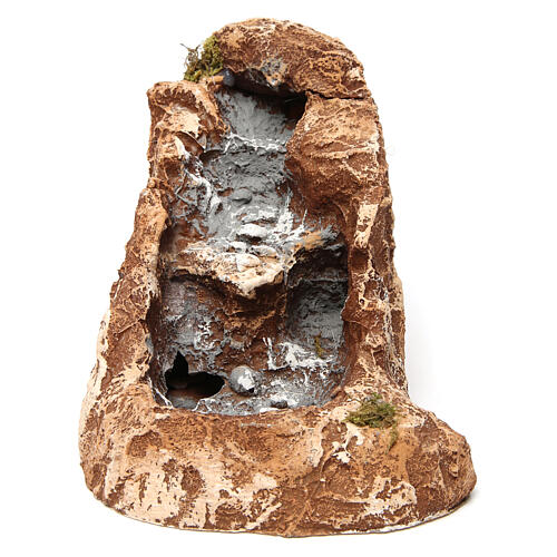 Strumień górski z żywicy 10x15x25 cm, szopka neapolitańska 1
