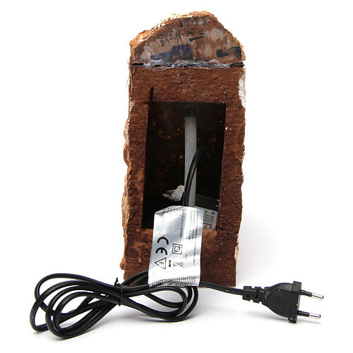 Strumień z wodospadem, 25x10x30 cm, szopka neapolitańska z żywicy 4