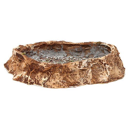 Staw z kamieniami 5x25x20 cm, żywica, szopka neapolitańska 1