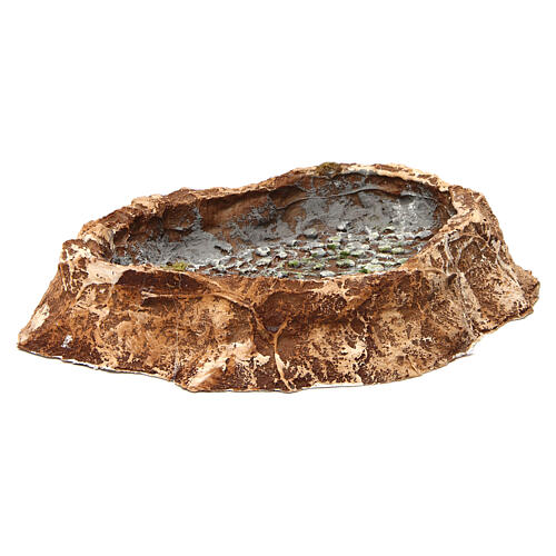 Staw z kamieniami 5x25x20 cm, żywica, szopka neapolitańska 3