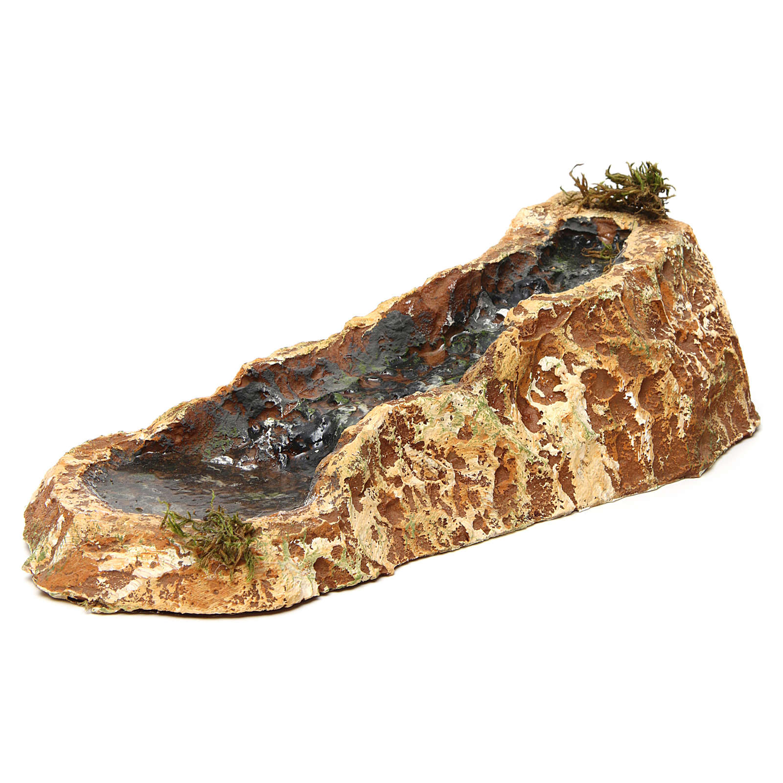 Fiume Per Presepe Con Acqua Vera Fiume con effetto acqua 5x15x30 cm presepe napoletano | vendita online