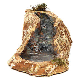 Fiume con effetto acqua 5x15x30 cm presepe napoletano