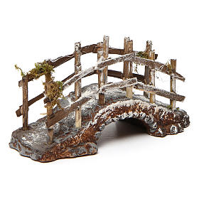 Bridge in wood and resin for Neapolitan Nativity Scene 10x15x5