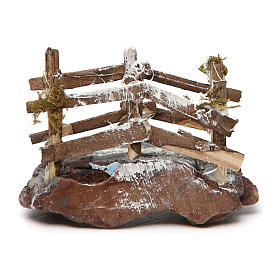 Small Bridge in resin and wood 5x10x5 Neapolitan nativity