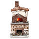 Forno em resina com lâmpada 30x15x10 cm presépio napolitano s1