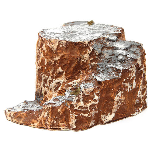 Ambiente base con scala con tornanti in resina 10x15x20 cm presepe napoletano 2