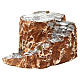 Ambiente base con scala con tornanti in resina 10x15x20 cm presepe napoletano s2