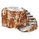 Ambiente base con scala con tornanti in resina 10x15x20 cm presepe napoletano s3