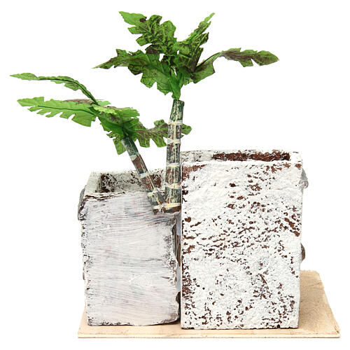 Dom w stylu arabskim z giętymi kolumnami, 20x20x20 cm z drewna i żywicy 4