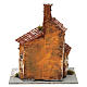 Three-house structure in resin on wooden base for Neapolitan Nativity Scene 20x15x15 cm s4