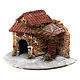 House in resin on wooden base with porch and open door for Neapolitan Nativity Scene 15x20x20 cm s2