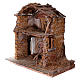 Stable in wood and cork for 30 cm statues 105x115x60 cm, Neapolitan nativity scene s2