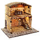 Wood and cork stable for 30 cm figurines 105x115x60 cm s5