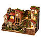 Illuminated Rustic Village with Stream 33x18x24 cm Nativity s2