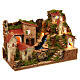 Illuminated Rustic Village with Stream 33x18x24 cm Nativity s3