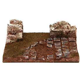 Strada componibile curva presepe 10 cm