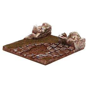 Strada componibile curva presepe 10 cm