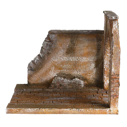 Odcinek drogi modułowej - murek i łuk, szopka 12 cm 3