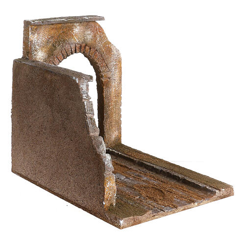 Odcinek drogi modułowej - murek i łuk, szopka 12 cm 6