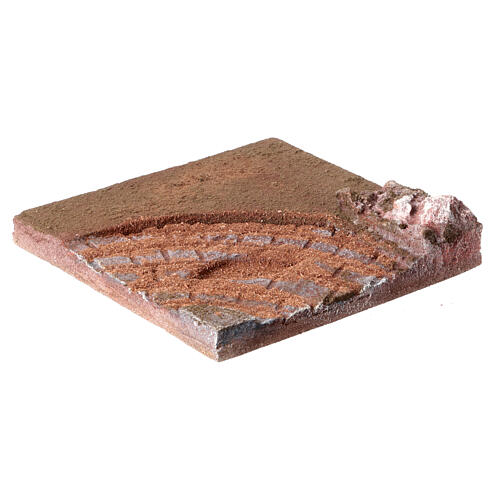 Strada curva per presepe 10 cm 3
