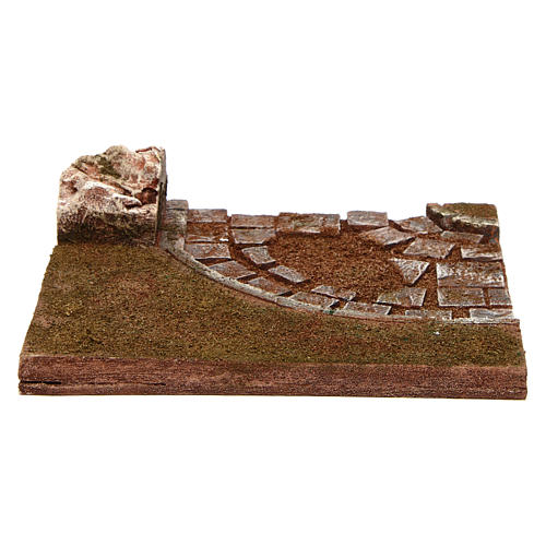 Joinable road with bend for Nativity scene 12 cm 4