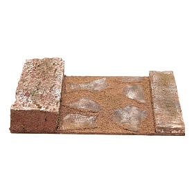 Rettilineo con roccia presepe 12 cm
