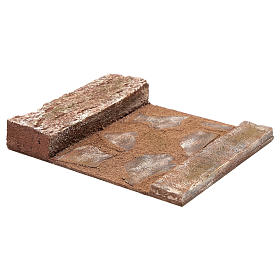 Rettilineo con roccia presepe 12 cm