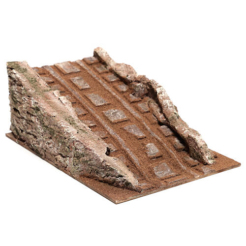 Subida da rua modular ambientação para presépio de Natal com figuras altura média 12 cm 2