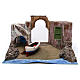 Ambientazione spiaggia 31x58x55 cm per presepe 12 cm s1