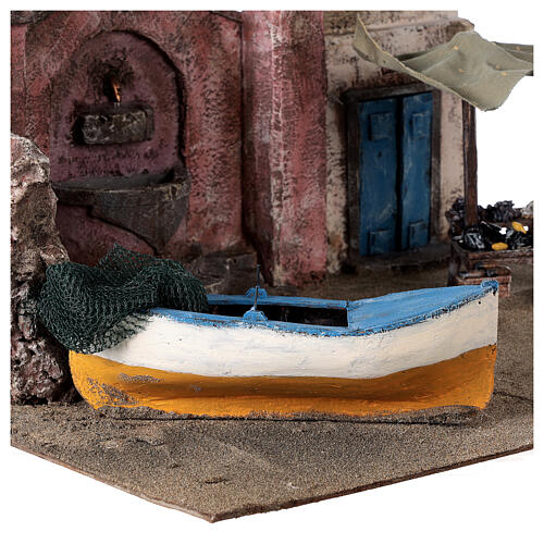 Nativity Setting Fish Stand and Boat 4