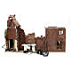Borgo presepe con mulino e luci 50x80x40 presepe 10 cm s4