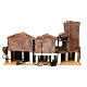 Village for nativity scene with fountain and lights 80x40xh.50 cm s4